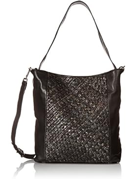 Liebeskind Berlin Damen Tadisa Cosnwe Schultertaschen, Black (Oil Black)