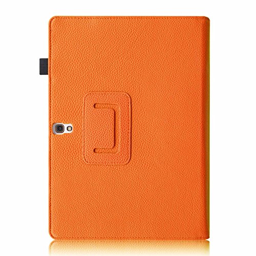 Fintie Samsung Galaxy Tab S 10.5 Hülle Case – Slim Fit Folio Kunstleder Schutzhülle Cover Tasche mit Ständerfunktion für Samsung Galaxy Tab S T800 T805 (10,5 Zoll) Tablet (mit Auto Schlaf / Wach Funktion), Orange - 3