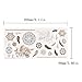 Andux Premium Metallic Temporary Tattoos 8 Sheet Pack,Waterproof Trending Top Fashion/WST-01