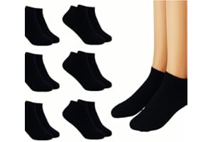 A2Z 4 Kids 6 Pack Girls Boys Plain Trainer No Show Socks Cotton School Low Cut Socks Comfortable Daily Wear UK Shoe Size 2-3 Years (6-8.5), 3-6 Years (9-12), 6-9 Years (12.5-3.5) 10-14 Years (4-5.5)