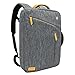 Price comparison product image Laptop Briefcase Backpack, Evecase Water Resistant Convertible Canvas Briefcase Backpack - fits up to 17.3-inch HP / Dell / Asus / Acer / Lenovo / Samsung / Toshiba / Apple Macbook Laptop - Gray