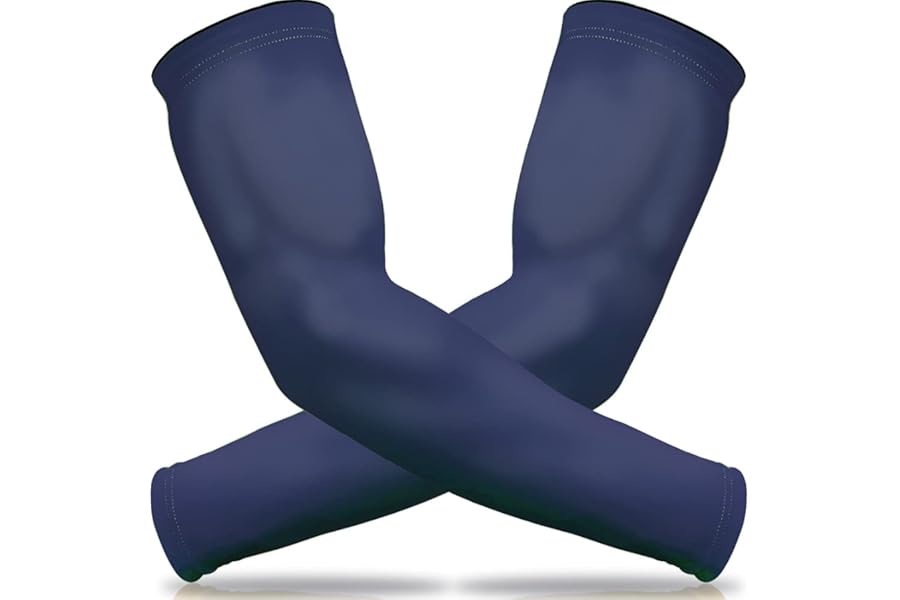 beister 1 Pair Compression Cooling Athletic Arm Sleeve for Women and Men, Breathable Sports Arm Elbow Sleeve for Basketball, Running, Cycling, Outdoors, Arthritis and Lymphedema