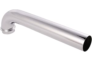 Sanitop-Wingenroth gomito 90 gradi per lavabo per sifone 1 1/4 pollici X 32 X 300 mm, 1 pezzi, cromato, 22132 0