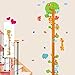 Possbay 700x500mm Animals Tree Removable Vinyl Wall Decal Decor Stickers Kids Height Chart Measure