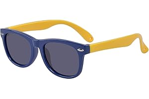 ALWAYSUV Dziecięce okulary przeciwsłoneczne z polaryzacją, ochrona przed promieniowaniem UV, modne, wygodne, elastyczne, dla chłopców i dziewczynek w wieku 0-2 lat