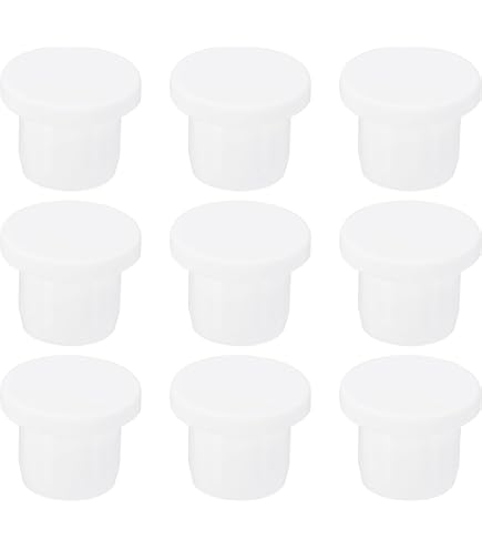 QUARKZMAN 16Pcs Bouchons En Silicone, Bouchons Ronds En Caoutchouc à Encliqueter Pour Trous De 25-27mm, Bouchons Étanches Pour Tubes Métalliques, Embouts Pour Meubles, Noirs