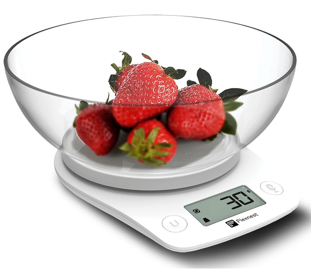 Flexnest XL Bowl Digital Kitchen Scale Review for Healthy Cooking and Baking