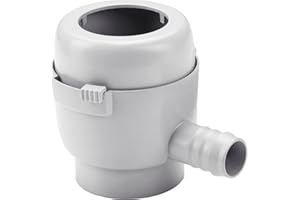 GARANTIA Füllautomat Mini grau (für Dachflächen bis 50 m², für kleine Fallrohre DN 50-60, mit Filtersieb + Überlaufstopp, seitlicher Abgang 25 mm (1"), mit Schlauch inkl. Verschraubung ) 503006