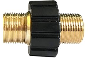 Stone Banks Metric M22 męskie złącze z gwintem zewnętrznym, złącze z gwintem męskim M22 x 1,5 adapter miedziany, podwójny 22 mm łącznik do wysokociśnieniowego węża Karcher K, Karcher serii HD i HDs