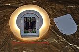 Batteriebetrieb LED Warmweiß Nachtlicht MUYBIEN Energiesparende Nachtleuchtung 150 Lumen 2700K-3000K mit Bewegungsmelder für Schlafzimmer,Keller, Kinderzimmer und Flur - 3