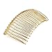 Produktbild Gold Farbige Uni Draht Haarkamm Slide Clip 7,5 cm