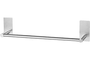 ‎VISTA Vista Selbstklebende Handtuchhalter 40cm SUS304 Edelstahl Handtuchhalter ohne Bohren Wandmontage Gästehandtuchhalter zum Kleben für Bad, Schlafzimmer, Küche