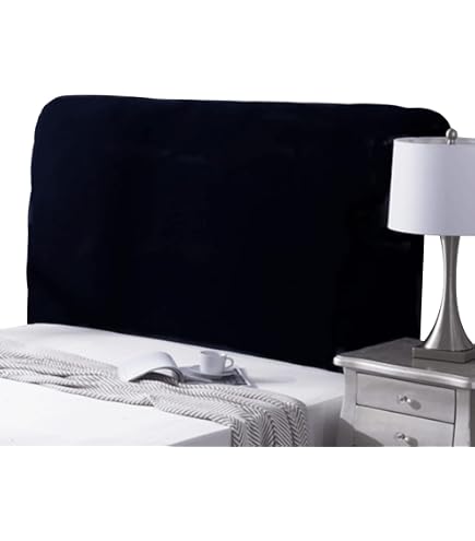 Housse De Tête De Lit Extensible - Protection Anti-poussière - Taille 180 Cm (pour Tête De Lit 170-190 Cm) - Gris