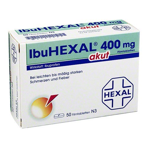 Preisvergleich Produktbild Ibuhexal Akut 400 Filmtabletten