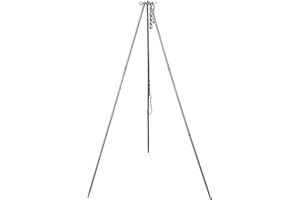 Boundless Voyage Regolabile Titanio Treppiede Consiglio Esterna Campfire Pot Bollitore Grill Titolare Portatile Pentole Olandese Forno Esterno Treppiede Ti9013O