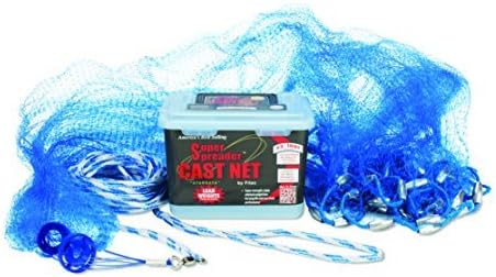 FITEC 10257 Super Spreader Blue Mono Cast Net, 5'3/8 by Fitec