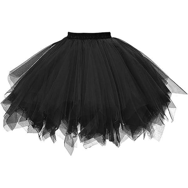 WERFORU Tule rok voor dames, licht, ondoorzichtig, tule rok met elastische hoge taille, tutu, grote maten, A-lijn, rok voor carnaval, B-roze, M