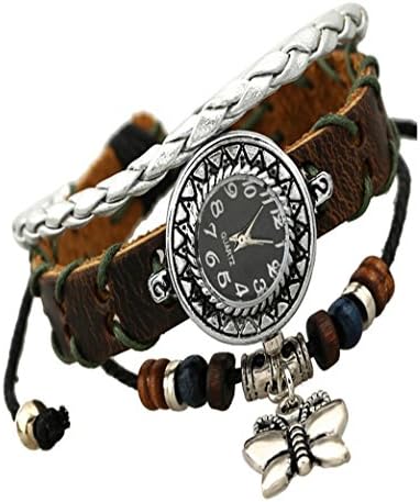 Caiyan Weave vintage Men's and women's leather Watch