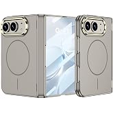 Coverzone iPhone Duo i&ccedil;in Kılıf Z-Kıpta Magsafe ile uyumlu Titanyum | Kablosuz Şarj ve Manyetik Tasarım, Kamera Lens Korumalı
