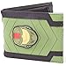 Price comparison product image Halo 2 Wallet Master Chief helmet logo Official Xbox Green Bifold One Size