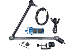 SONTRONICS VOICECASTING PACK - Mic, Boom Arm, USB & XLR Cables -PRO Kit for Podcast, Broadcast, Streaming, Gaming & VC – No Phantom Power required - Lifetime Microphone Warranty. Designed & Built in UK - Blue