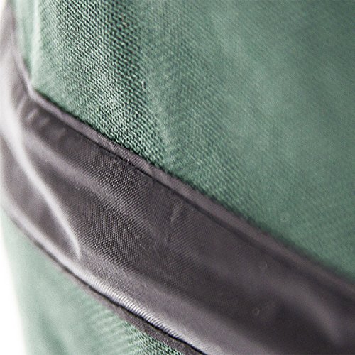 Relaxdays Pop Up-Gartensack 3er Set 104 Liter, stabil, faltbar, für Abfall, Gras, Kompost, Laubtasche mit 3 Griffen, Stützstreben, grün - 4