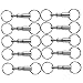 Produktbild Sharplace 10er Set Abnehmbar Schlüsselanhänger Swivel Doppelkarabiner Wirbel Schlüsselring Schnellverschluss