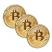 Produktbild Scarlet Gifts | Münze »Bitcoin«; massiver Stahl mit Edelmetallauflage (z.B. 24-Karat Gold, Silber, Kupfer); Sammlerstück; Crypto Currency zum Anfassen (Set: 3X Gold)