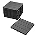 Produktbild SAM Terrassenfliesen WPC Kunststoff, 11er Spar Set für 1m², anthrazit, Garten Klick-Fliese, Bodenbelag mit Drainage