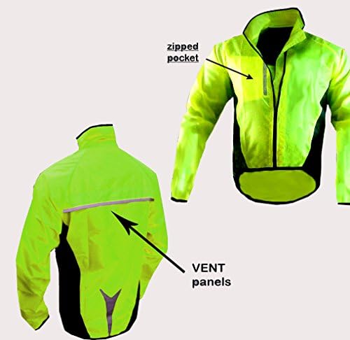 HILTON ENTERPRISES CYCLING JACKET WATERPROOF HIGHLY VISIBLE (2 X LARGE)