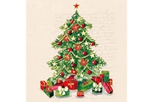 Crafty Things 4 x Paper Napkins - Christmas Tree - Ideal for Decoupage/Napkin Art