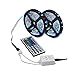 Produktbild LEDMOMO 5 Mt RGB LED Streifen Licht Kit Wasserdichte LED Licht Seil mit Multi-Farbe 44 Schlüssel IR Fernbedienung DC 12 V 6A Netzteil 3 STÜCKE-3528