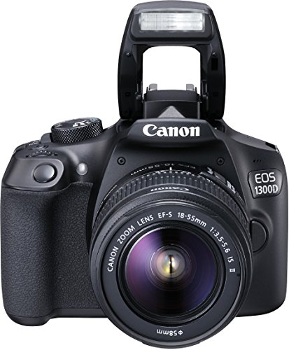 Canon EOS 1300D Digitale Spiegelreflexkamera (18 Megapixel, APS-C CMOS-Sensor, WLAN mit NFC, Full-HD) Kit inkl. EF-S 18-55mm IS 2 Objektiv schwarz Canon EOS 1300D Digitale Spiegelreflexkamera (18 Megapixel, APS-C CMOS-Sensor, WLAN mit NFC, Full-HD) Kit inkl. EF-S 18-55mm IS 2 Objektiv schwarz Bilder