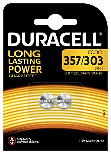 Duracell - Pila especial para dispositivos electrónicos - 357/303 Blister Pequeño x 2
