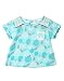 Beebay Infant-girl 100% Cotton Knitted Marigold Print & Lace top (Turq,3-4 Years) RS.297.00