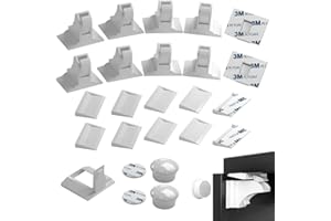 Lychico Child Safety Magnetic Cabinet Locks - 10 Baby Proof Locks + 2 Keys, No Screws or Tools Needed