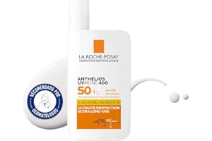 LA ROCHE-POSAY La Roche Posay - Protector Solar, SPF50+, Previene el Estrés Oxidativo, Resistente al Agua, Sudor y Arena, Fórmula con Mexoryl 400, Fluido Invisible, Anthelios UV-MUNE 400, 50 ml