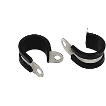 20 Stück R-Type Kabelclips 10 Mm – Edelstahl 304 Mit Gummipolster Für Rohre & Leitungen