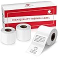 Phomemo 3 Rolls Thermal Sticker Barcode Label Paper, Phomemo Multi-Purpose Self-Adhesive Tag for M110/M220/M120/M200/M221 Label Maker Machine, 1.18'' x 0.78"(30X 20mm)320 Labels/Roll, Black on White