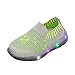 Produktbild Fuxitoggo Babyschuhe, schöne Kinder Kid Mädchen Jungen LED Licht Anzahl leuchtende Sport Mesh Student Schuhe Bequeme Turnschuhe für innen außen (Farbe : Grün, Größe : Age:2-2.5 YearsEU:22/UK:5.5)