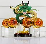 bola de dragon z personajes  MWC Figura Dragon Shenron PVC Dragon Ball Z + 7 Bolas de Dragon 3,5 cm diametro + Estante Expositor DBZ Figuras acción Juguetes Goku Dragon Ball Super Espectacular Akira