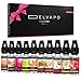 Produktbild 10 x 10ml Elvapo Premium E-LIQUID-BOX | 100ml Liquids Set für E-Zigaretten| Energy, Wassermelone, Cola, Tropical, Apple Crumble, Ice Tea, Honigmelone, Roter Apfel, Johannisbeere | 0mg (nikotinfrei)