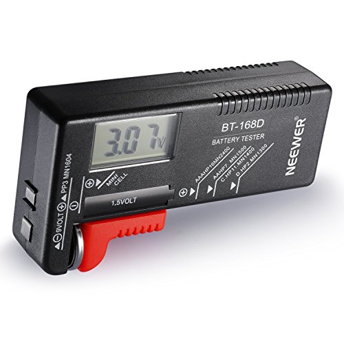Neewer® BT-168D Digital-Batterie-Tester Volt Checker für Studio AA AAA CD 9V 1.5V Knopfzelle - 4