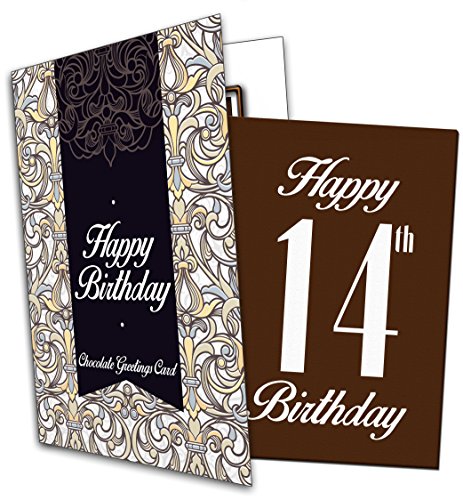 Price comparison product image Happy 14th Birthday - Chocolate Greeting Card