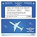 Produktbild Save the Date Karten zur Hochzeit (30 Stück) - Flugticket Motiv in Blau