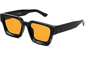 SHEEN KELLY Retangle spesse con occhiali da sole robusti rettangolari per donne uomini alla moda classici stretti piazza nera di tartaruga telaio in tela da sole