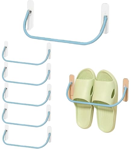 Range Chaussures Mural,3 Pièces Murales Chaussures Suspendre Pantoufles Étagères Support De Chaussures Muraux Porte Chaussure Sans Perçage Pour La Salle De Bains La Chambre à Coucher Le Sa