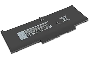 Shentec F3YGT Batería para DELL Latitude 12 7000 7280 7290 13 7000 7380 7390 14 7000 7480 7490 E7280 E7290 E7380 E7390 E7480 E7490 DM3WC DM6WC 2X39G KG7VF 451-BBYE 453-BBCF [4Celdas/7.6V/60Wh]
