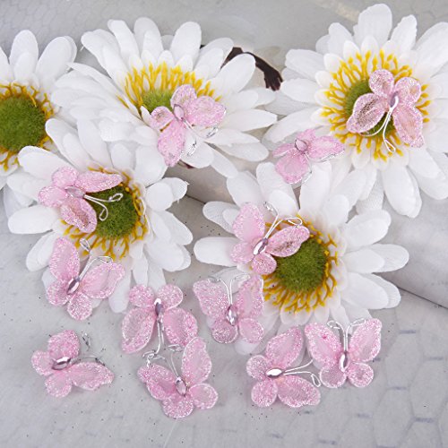 50St. Schmetterlinge Deko für Hochzeit- pink - 8