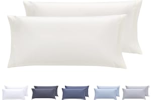 Todocama Zestaw 2 poszewek na poduszki, bardzo miękka, hipoalergiczna mikrofibra, zestaw 2-70 x 40 cm beżowy